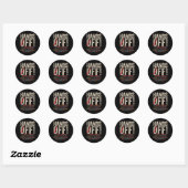 Handen af van protest - onprecedented acties - han ronde sticker (Vel)