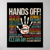 Handen af van protest poster (Voorkant)