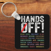 Handen af van protest sleutelhanger (Voorkant)