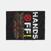 Handen af van protest sociale zekerheid en Medicar Fleece Deken (Voorkant (Horizontaal))