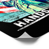 Handen af van protest sociale zekerheid en Medicar Poster (Hoek)