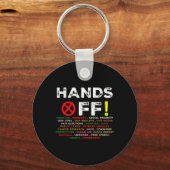 Handen af van protest sociale zekerheid en Medicar Sleutelhanger (Voorkant)