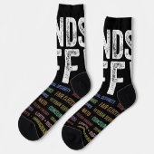 Handen af van protest sokken (Links)