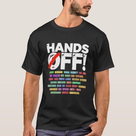 Handen af van protest t-shirt (Voorkant)
