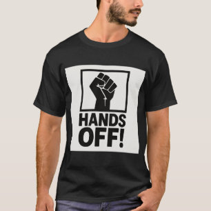 Handen af van protest T-shirt – Bold Statement Gra