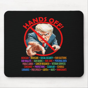 Handen af van protest tegen anti-Trump voor mannen Muismat