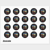 Handen af van protest tegen Trump Ronde Sticker (Vel)