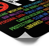 Handen af van protest van sociale zekerheid verzet poster (Hoek)