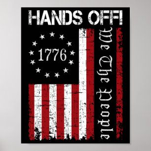 Handen af van protest We the People Flag Protest S Poster