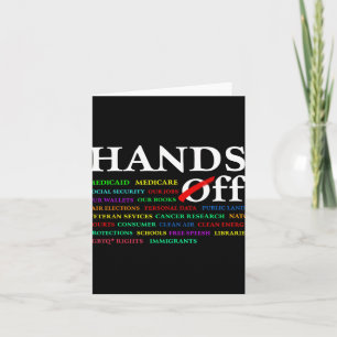 Handen af van protest zaterdag 5 april Mannen Vrou Kaart