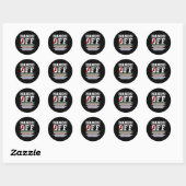 Handen af van protestkleding Handen af van protest Ronde Sticker (Vel)