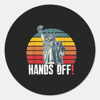 Handen af van verzet Red Democratie & Camp; S Ronde Sticker