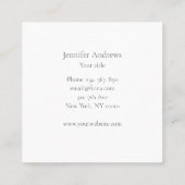 Handen Beige Grijs Vierkante Visitekaartje (Achterkant)