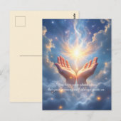 Handen Bevrijd de Ziel, Condoleance Kaart (Voorkant / Achterkant)