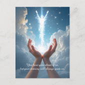 Handen Bevrijd de Ziel, Je bent gegaan sympathie Briefkaart (Voorkant)