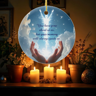 Handen bevrijden de ziel keramisch ornament