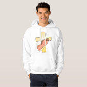 Handen bij Cross Mannen Hoodie (Voorkant volledig)