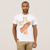 Handen bij Cross Mannen T-shirt (Voorkant volledig)