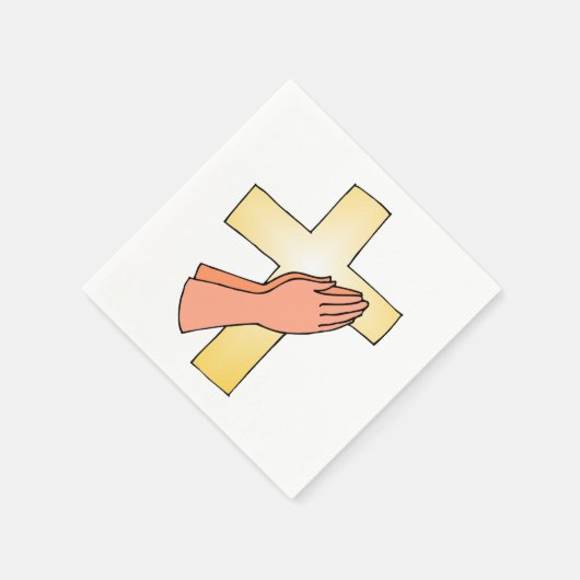 Handen bij Cross Paper servetten (Hoek)