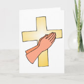 Handen bij Cross Wenskaarten Kaart (Voorkant)