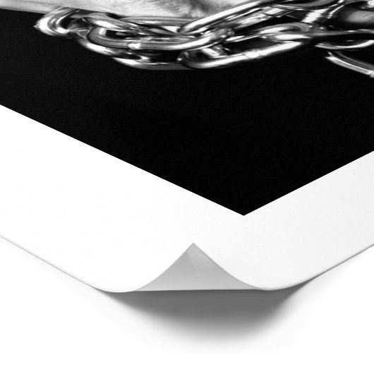 "Handen die #1 binden" Poster van 11x14 (Hoek)