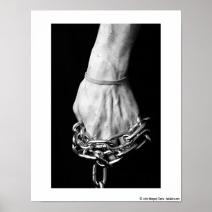 "Handen die #1 binden" Poster van 11x14