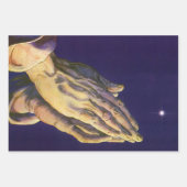  handen die bidden met de ster van Bethlehem Inpakpapier Vel (Voorkant 2)