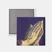  handen die bidden met de ster van Bethlehem Magneet (Voorkant / Achterkant)