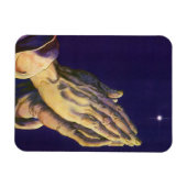  handen die bidden met de ster van Bethlehem Magneet (Horizontaal)