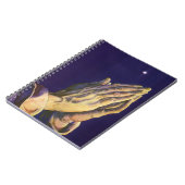  handen die bidden met de ster van Bethlehem Notitieboek (Linkerzijde)