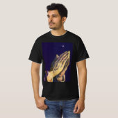 handen die bidden met de ster van Bethlehem T-shirt (Voorkant volledig)