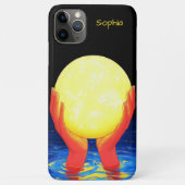 Handen die de Maan vasthouden Case-Mate iPhone Case (Achterkant)
