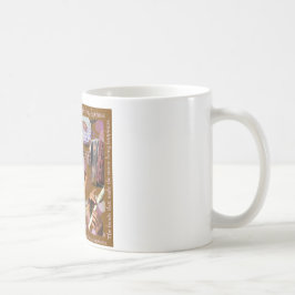 Handen die de muziek maken ..Maak geluk (bruin) Koffiemok
