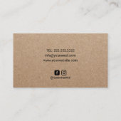 Handen die hartmassage therapie verzorger visitekaartje (Achterkant)