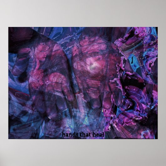 handen die helen poster (Voorkant)