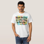 "Handen die helpen..." T-shirt (Voorkant volledig)