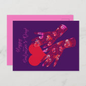 Handen en hart | Fijne Valentijnsdag Briefkaart (Voorkant / Achterkant)