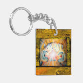 Handen en kruis van bescherming sleutelhanger (Voorkant Links)