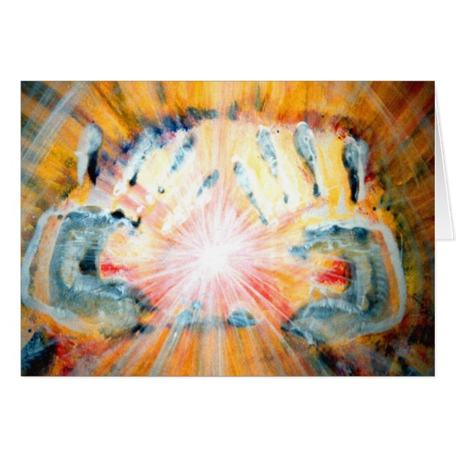 Handen en kruis van kracht (Voorkant Horizontaal)