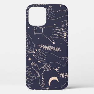  Handen en Vogels: Artistiek Patroon Case-Mate iPhone Case