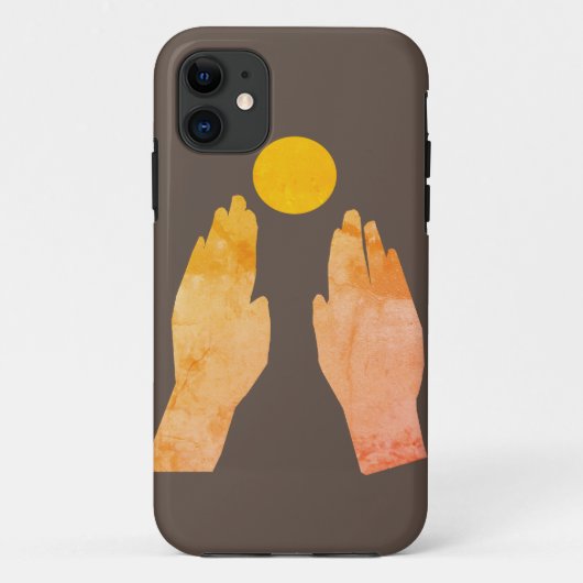 Handen en zon Case-Mate iPhone case (Achterkant)