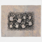 Handen Fleece Deken (Voorkant (Horizontaal))