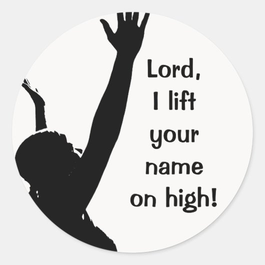 Handen geheven stickers (Voorkant)