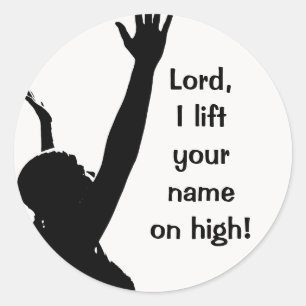 Handen geheven stickers