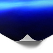 Handen genezen met de universele bron blauw wit poster (Hoek)