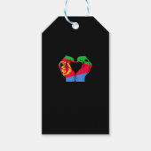 Handen hart met Eritrese vlag Cadeaulabel (Voorkant)