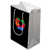 Handen hart met Eritrese vlag Medium Cadeauzakje (Voorkant Gekanteld)