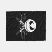 Handen Hart Teken Grappige Schedel Halloween Kostu Fleece Deken (Voorkant (Horizontaal))