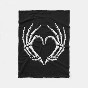Handen Hart Teken Retro Halloween Kostuum Vrouwen  Fleece Deken