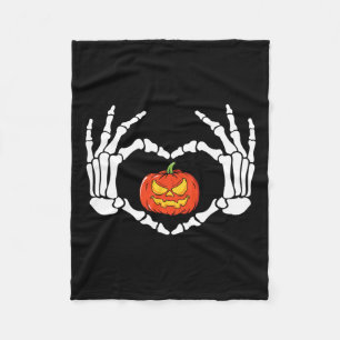 Handen Hart Teken Retro Halloween Kostuum Vrouwen  Fleece Deken